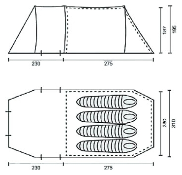 Campack Tent Land Voyager 4