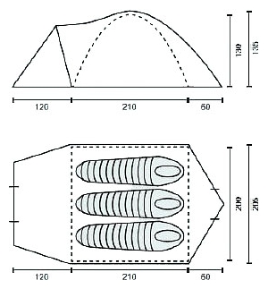 Campack Tent Storm Explorer 3