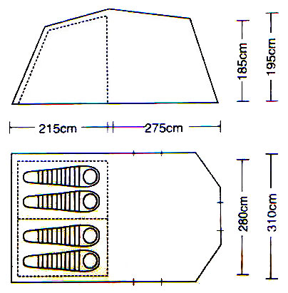 Campack Tent T-4304